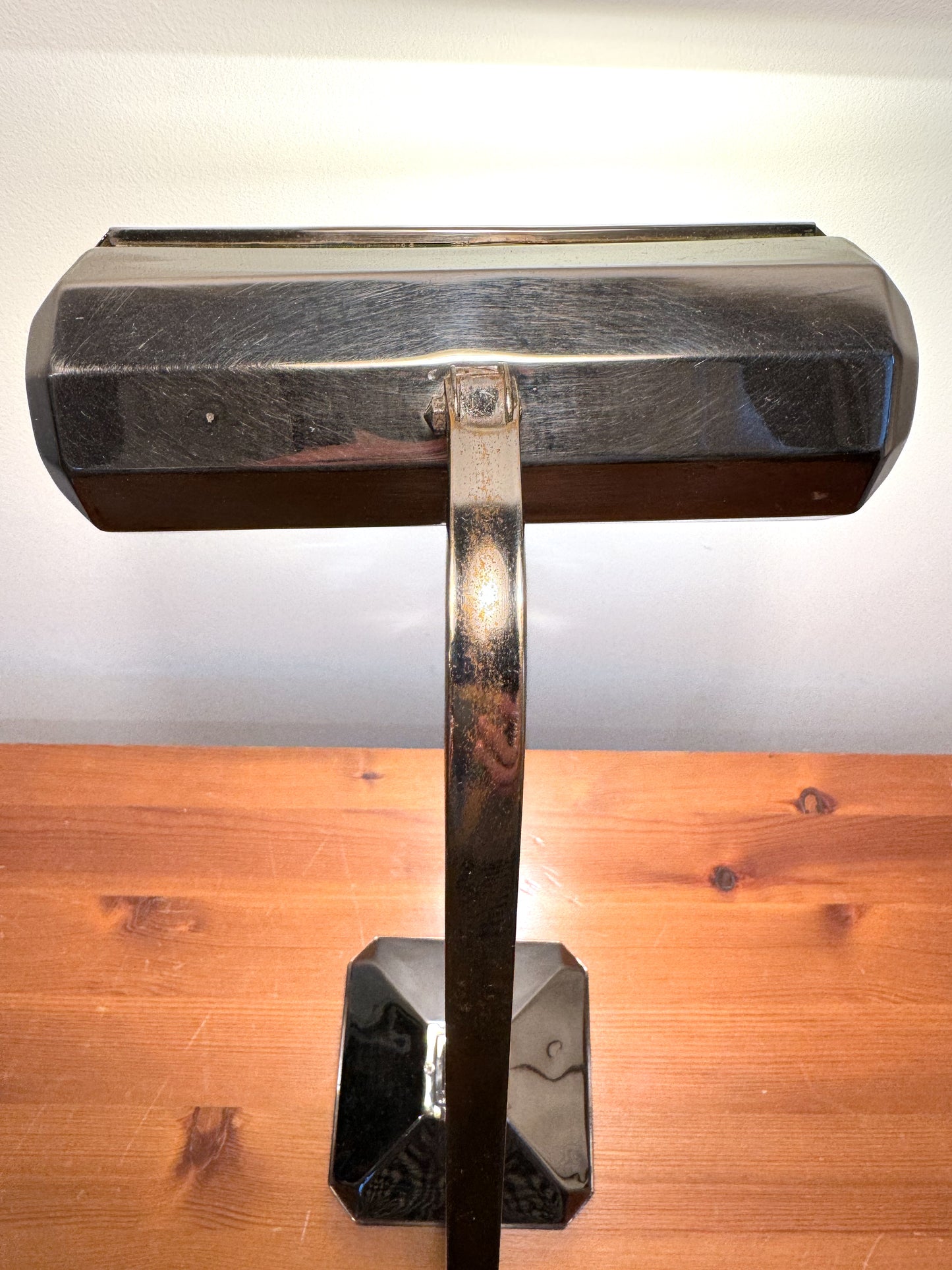 French Chrome Art Deco Desk Lamp