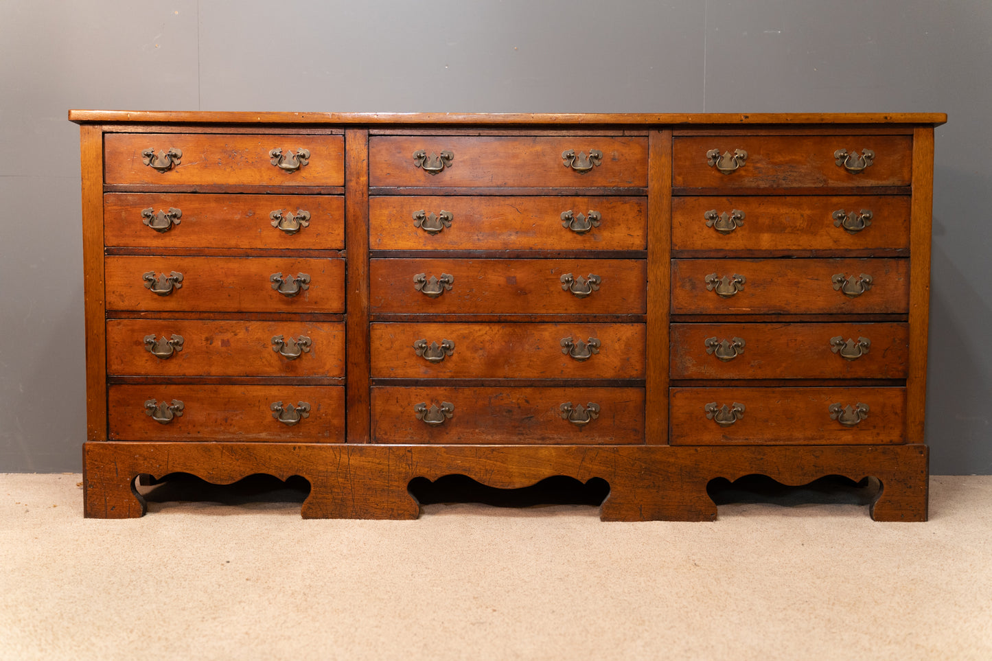 Large bank of drawers