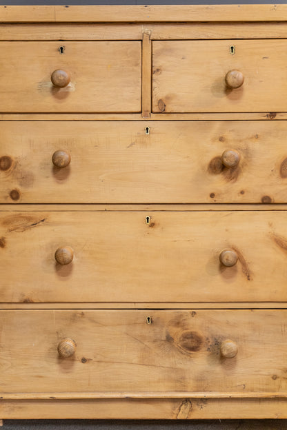 Victorian Pine Chest Of Drawers