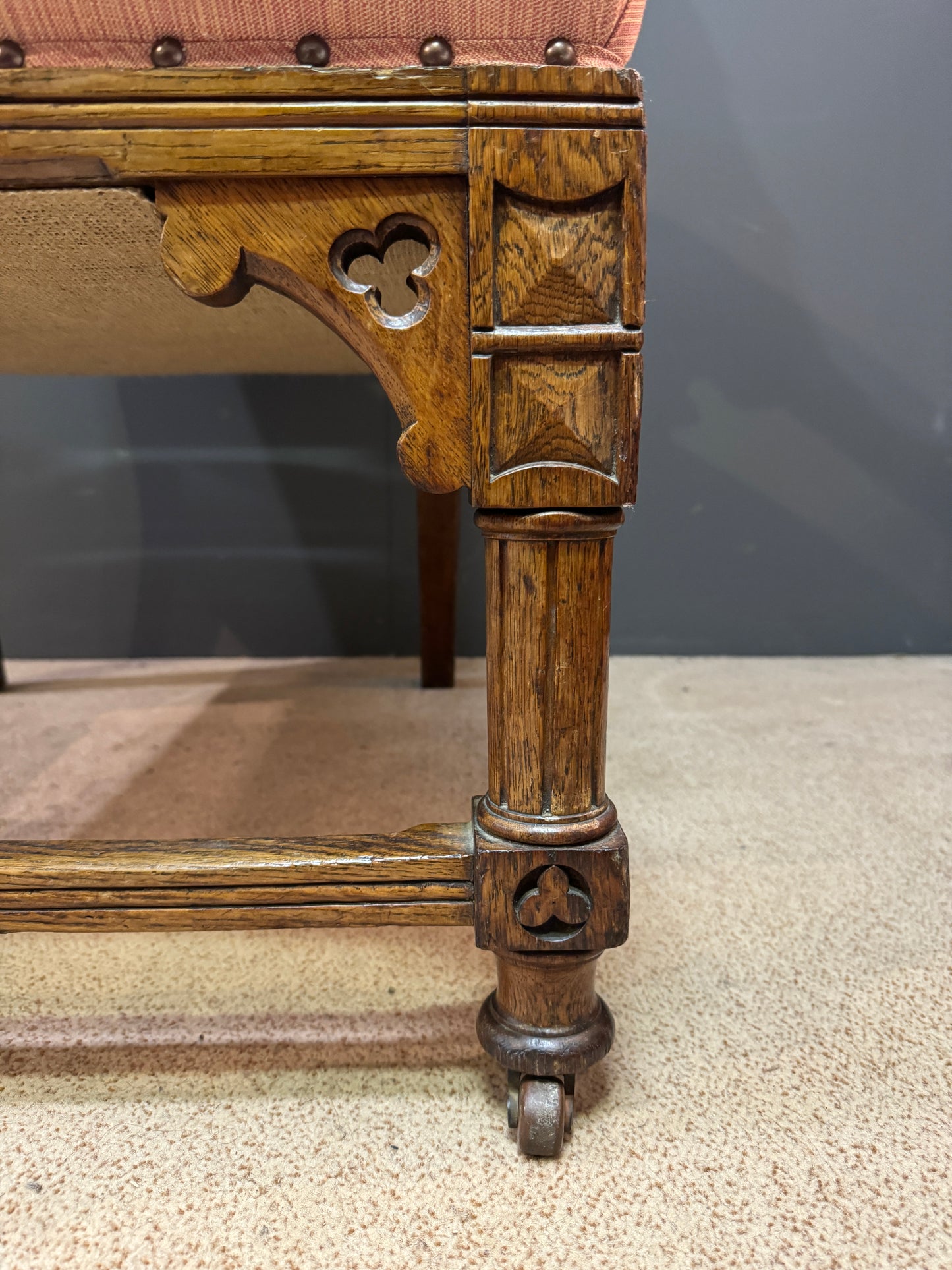 Victorian Gothic Armchair In The Manner Of Pugin