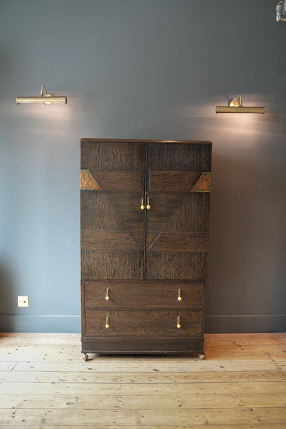 Art Deco Cocktail Cabinet or Linen Press