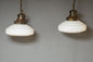 Pair of Opaline Church Lights