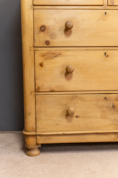 Victorian Pine Chest Of Drawers