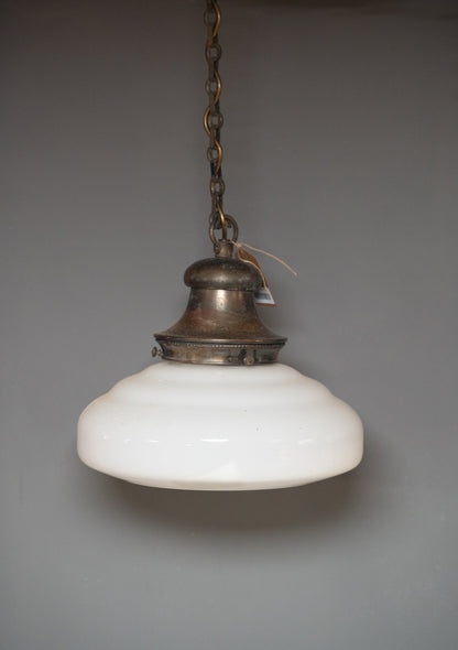 Pair of Opaline Church Lights