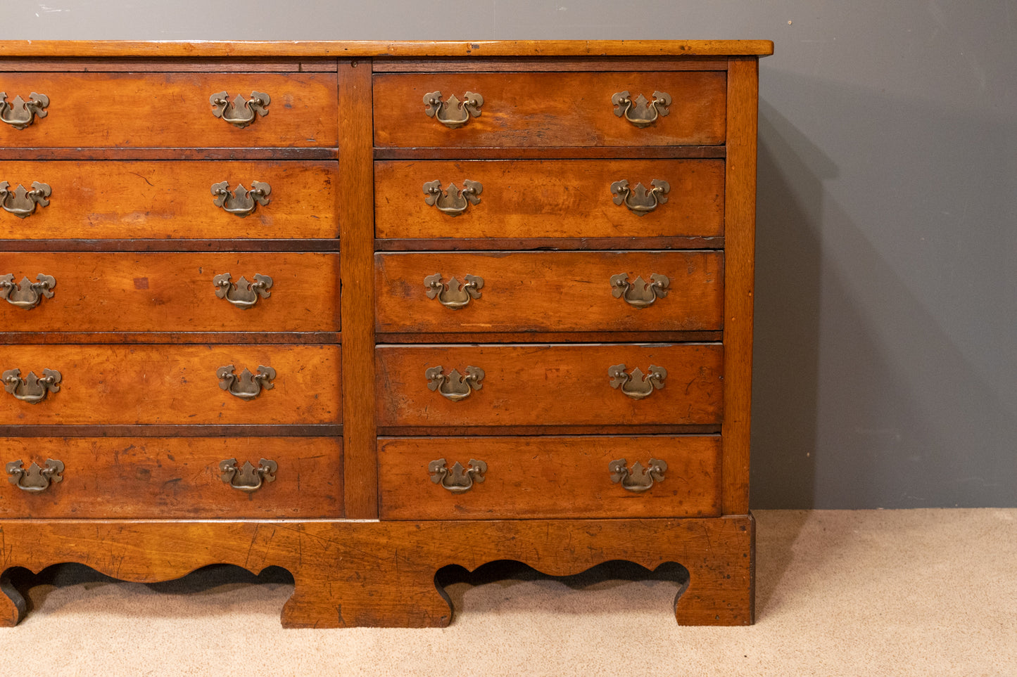 Large bank of drawers