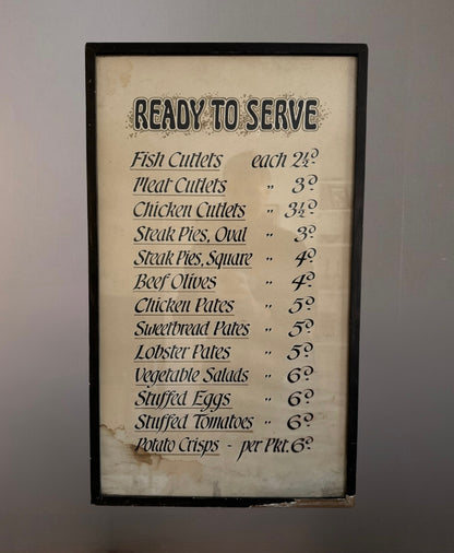 Scottish Fish & Chips Shop Menu