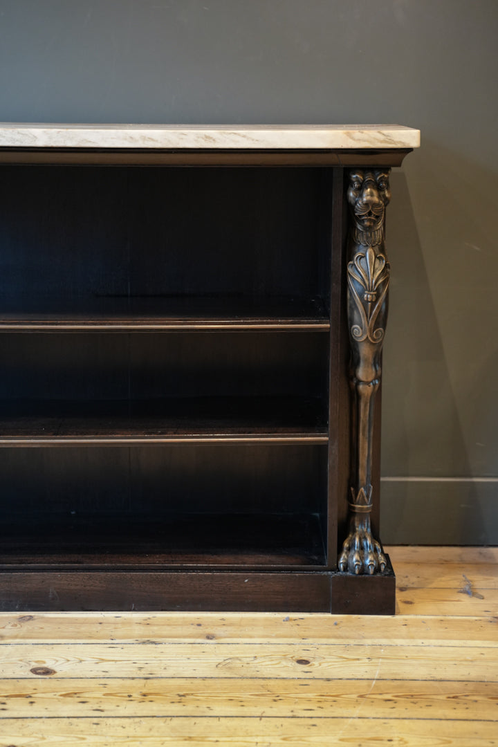 Pair of Open Bookcases in the Regency style