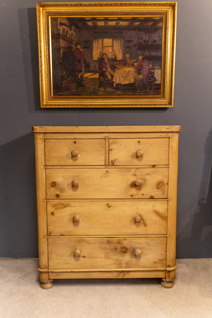 Victorian Pine Chest Of Drawers