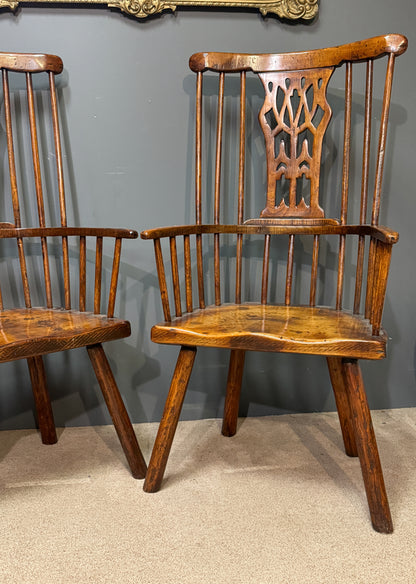 Pair of Windsor chairs