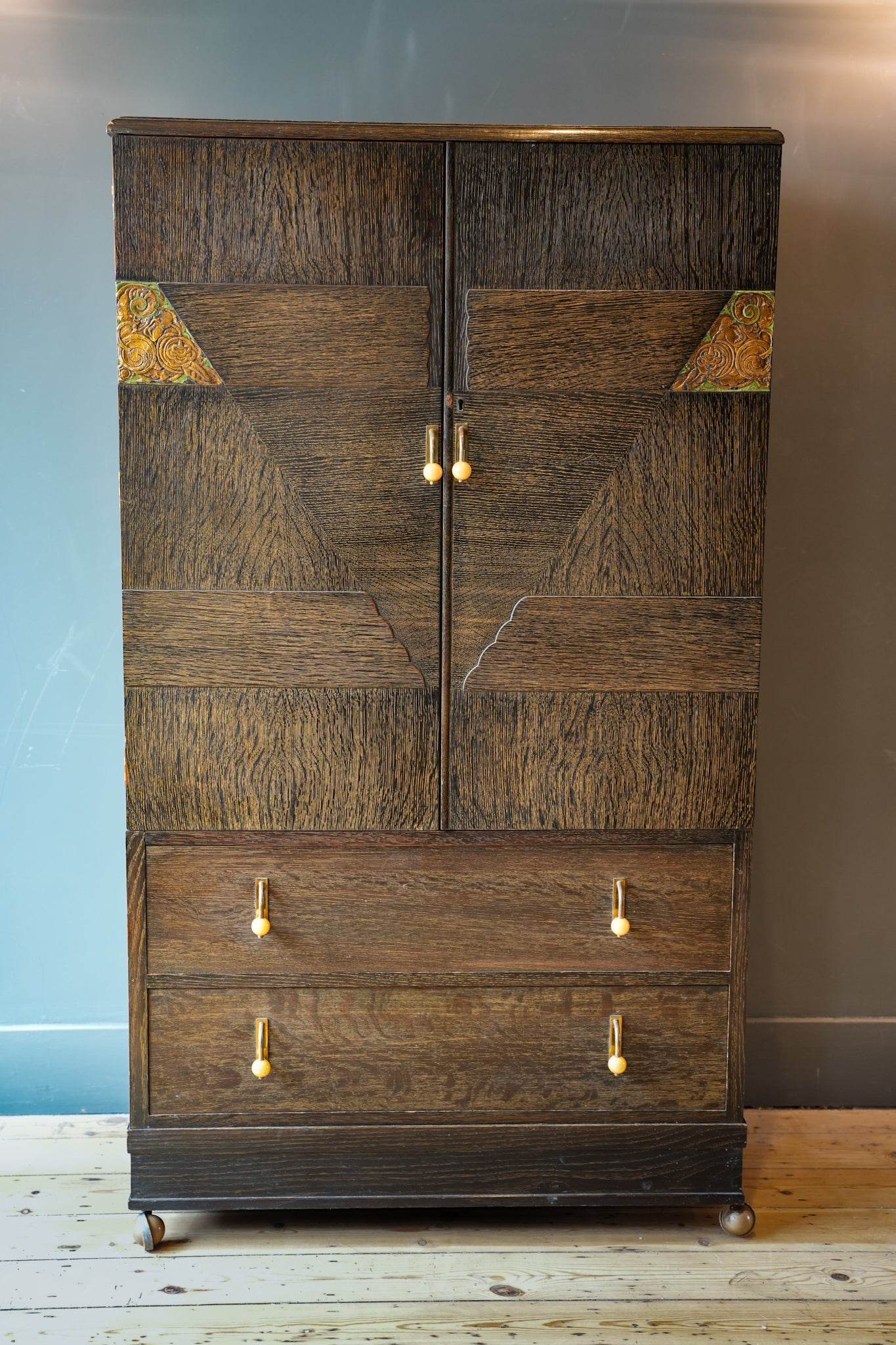 Art Deco Cocktail Cabinet or Linen Press