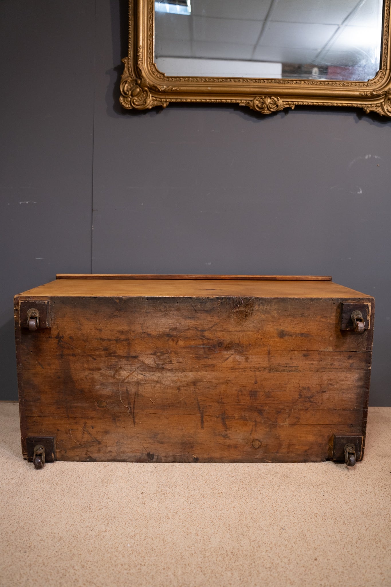 Military Pine Blanket Box